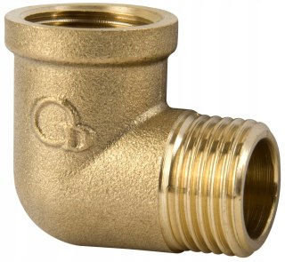 Kolanko nyplowe mosiądz 1 1/4" GW/GZ DN32