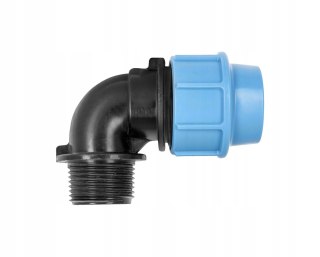 Kolano PE 32mm x 1" Gwint zewnętrzny Unidelta