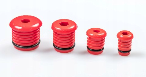 Korek do prób szczelności rur pex 20 czerwony