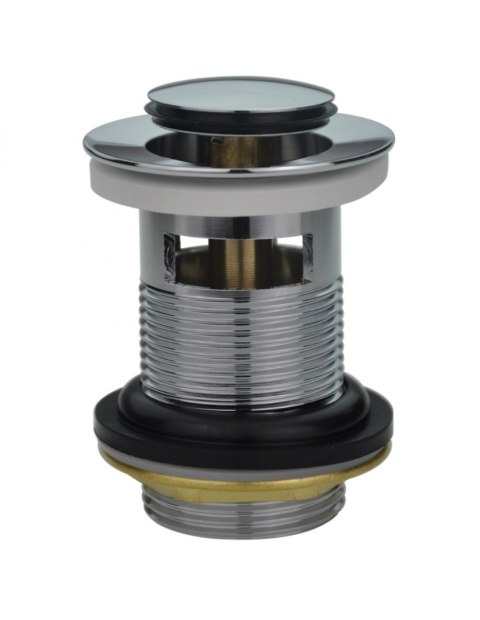 Korek z przelewem klik-klak okrągły Batmix srebrny 1 1/4" Korek z przelewem klik-klak okrągły Batmix srebrny 1 1/4"