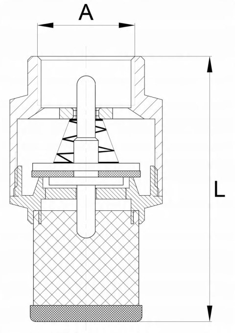 Kosz ssący 1/2" do zaworu zwrotnego DN15