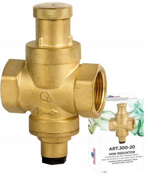 Mini-reduktor ciśnienia wody 3/4" DN20