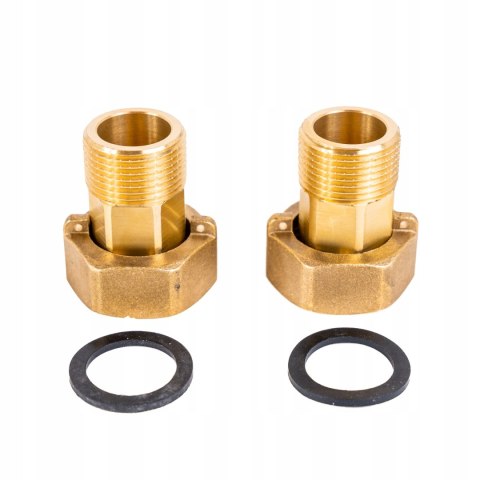 PÓŁŚRUBUNEK DO WODOMIERZA 3/4'' x 1" 1kpl (2szt) z uszczelkami PÓŁŚRUBUNEK DO WODOMIERZA 3/4'' x 1" 1kpl (2szt) z uszczelkami
