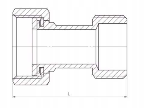 Półśrubunek mosiężny prosty 1" x 1" DN25 Półśrubunek mosiężny prosty 1" x 1" DN25