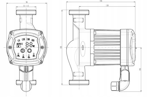 Pompa elektroniczna do c.o. 5W Diamond (ART.4N-180)