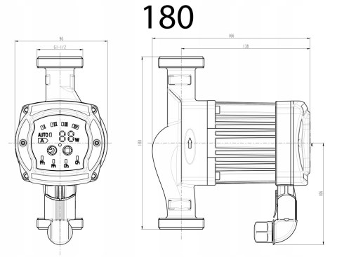Pompa elektroniczna do c.o. 5W Diamond (ART.4N-180)