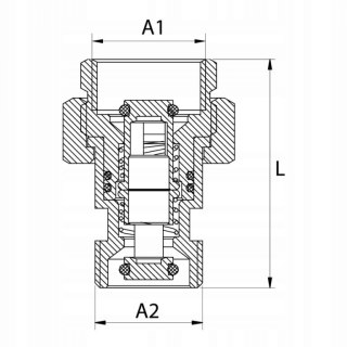 Śrubunek do naczynia wzbiorczego z zaworami zwrotnymi 3/4" DN20