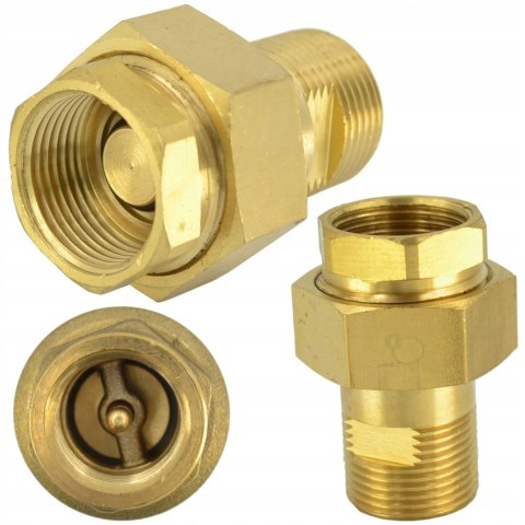 Śrubunek do naczynia wzbiorczego z zaworami zwrotnymi 3/4" DN20 Śrubunek do naczynia wzbiorczego z zaworami zwrotnymi 3/4" DN20