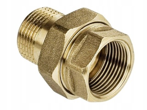 Śrubunek mosiężny prosty oring 1 1/2'' DN40 z uszczelką Śrubunek mosiężny prosty oring 1 1/2'' DN40 z uszczelką