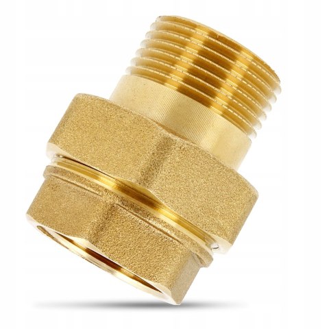 Śrubunek mosiężny prosty oring 1 1/2'' DN40 z uszczelką Śrubunek mosiężny prosty oring 1 1/2'' DN40 z uszczelką
