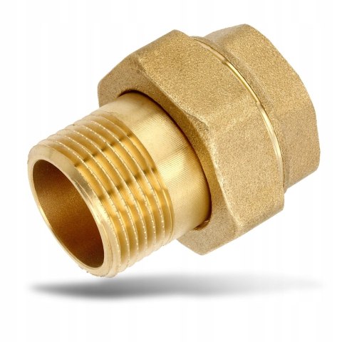 Śrubunek mosiężny prosty oring 2'' DN50 z uszczelką Śrubunek mosiężny prosty oring 2'' DN50 z uszczelką