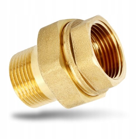 Śrubunek mosiężny prosty oring 2'' DN50 z uszczelką Śrubunek mosiężny prosty oring 2'' DN50 z uszczelką