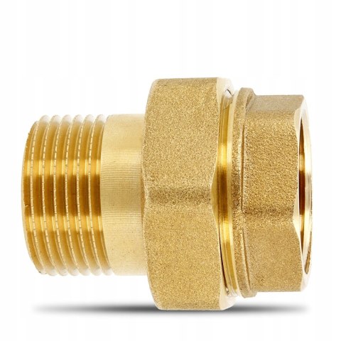 Śrubunek mosiężny prosty oring 2'' DN50 z uszczelką Śrubunek mosiężny prosty oring 2'' DN50 z uszczelką