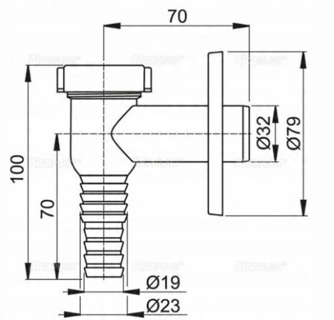Syfon pralkowy 32 mm