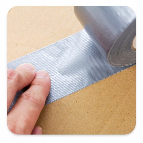 Taśma do otulin Duct srebrna 48 mm x50 yd Taśma do otulin Duct srebrna 48 mm x50 yd