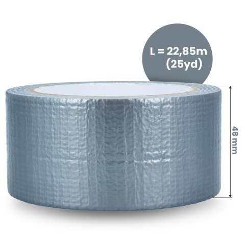 Taśma do otulin Duct srebrna 48 mm x50 yd Taśma do otulin Duct srebrna 48 mm x50 yd