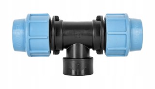 Trójnik PE 32mm x GW 1" x 32mm Unidelta