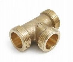 Trójnik mosiężny 3/4" gwint zewnętrzny x 3
