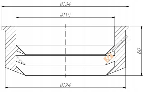 Uszczelka do Trapera DN 110 MM (110/120) GUMA Uszczelka do Trapera DN 110 MM (110/120) GUMA