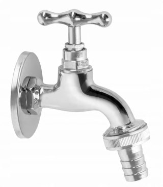 Zawór grzybkowy ze złączką do węża 1/2'' chrom