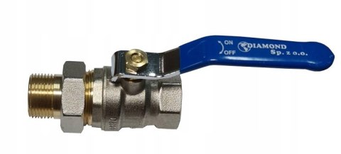 Zawór kulowy 1 1/4" śrubunek z rączką mocny DN32 Zawór kulowy 1 1/4" śrubunek z rączką mocny DN32