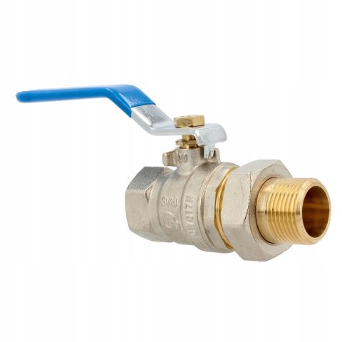 Zawór kulowy 3/4" śrubunek z rączką mocny DN20 Zawór kulowy 3/4" śrubunek z rączką mocny DN20