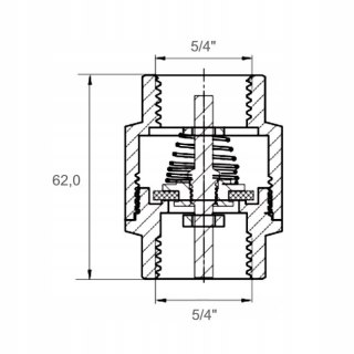 Zawór zwrotny Diamond 1 1/4"