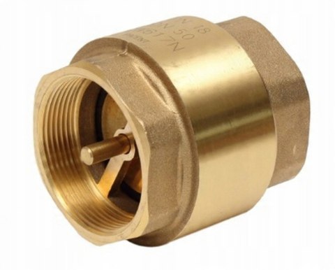 Zawór zwrotny z trzpieniem i grzybkiem mosiężnym 1 1/2" DN40