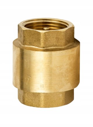 Zawór zwrotny z trzpieniem i grzybkiem mosiężnym 1 1/4" DN32