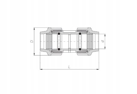 Złączka Mufa PE Unidelta 32 mm Złączka Mufa PE Unidelta 32 mm