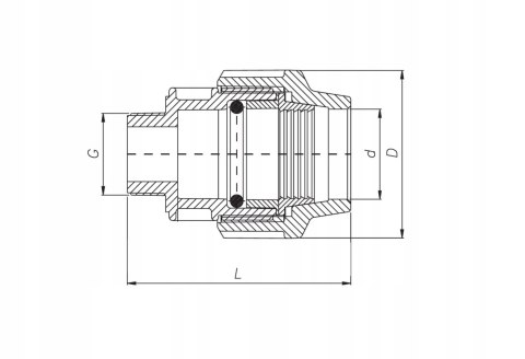 Złączka PE Unidelta 32 mm x 1 1/4" gwint zewnętrzny Złączka PE Unidelta 32 mm x 1 1/4" gwint zewnętrzny