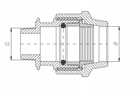 Złączka PE Unidelta 32 mm x 1" gwint zewnętrzny Złączka PE Unidelta 32 mm x 1" gwint zewnętrzny